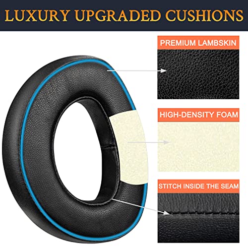 SOULWIT Professional Lambskin Earpads Replacement for Sennheiser HD700 HD 700 Headphones. Ear Pads Cushions with Noise Isolation Memory Foam