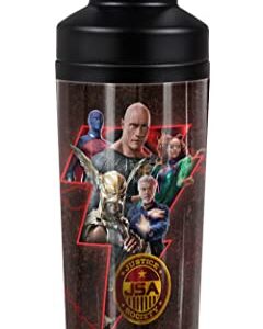 Black Adam OFFICIAL Character Bolt 18 oz Insulated Water Bottle, Leak Resistant, Vacuum Insulated Stainless Steel with 2-in-1 Loop Cap