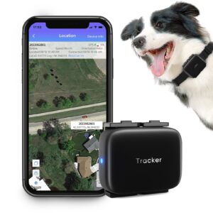 4g lte gps tracker for dogs, wifi+gps dual mode positioning waterproof & magnetic charging, unlimited range