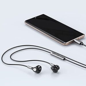 USB C Headphones for Samsung Galaxy S23 Ultra S22 S21 FE S20 Z Flip 3 Fold 4 A53 A54 USB C Earphones with Mic in-Ear Headphones Wired Earbuds USB Type C Earphones for iPad Pro Pixel 6 6a 7 OnePlus 9 8