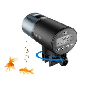 automatic fish feeder for fish tank timer feeder for vacation and weekend programmable electric fish feeds fish food dispenser for aquarium tank