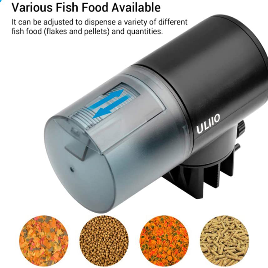 Automatic Fish Feeder for Fish Tank Timer Feeder for Vacation and Weekend Programmable Electric Fish Feeds Fish Food Dispenser for Aquarium Tank