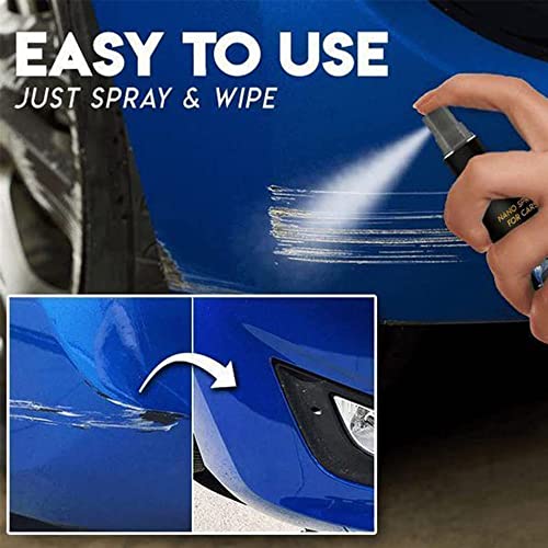 Car Scratch Repair Nano Spray, Car Nano Repairing Spray, Polishing Nano Coating Agent, Fast Repairing Scratch Spray - Scratch Removal For All Car Body (250ML-1PC)