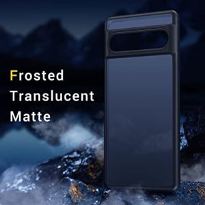 Humixx Shockproof Designed for Google Pixel 7 Case [Military Grade Drop Tested] [Ultimate Silky Touch] Translucent Hard Back Protective Slim Thin Matte Black Phone Cases for Pixel 7 5G 6.1”