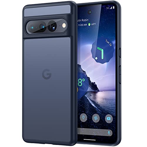 Humixx Shockproof Designed for Google Pixel 7 Pro Case [Military Grade Drop Tested] [Ultimate Silky Touch] Translucent Hard Back Protective Slim Thin Matte Black Phone Cases for Pixel 7 Pro 5G 6.7”