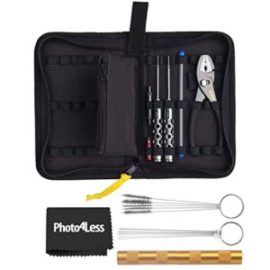 iwata medea professional maintenance tools + 3 piece airbrush spray cleaning repair tool, black, cl500