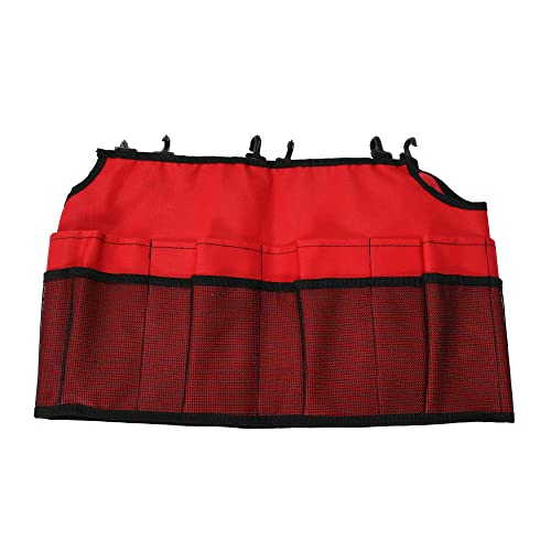 Household Essentials Bucket Caddy with Trim, Red and Black