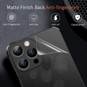 Dataroad iPhone 14 Pro Max 6.7" Slim Case - 0.2mm Thin, Matte Finish, Anti-Fingerprint, Anti-Yellowing, Translucent Black