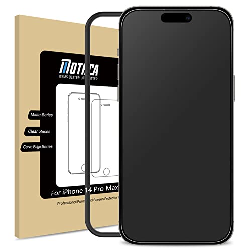 Mothca Matte Glass Screen Protector for iPhone 14 Pro Max Anti-Glare & Anti-Fingerprint Tempered Clear Film Case Friendly Easy to Install Bubble Free 6.7inch Smooth as Silk