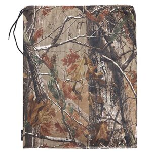 VISI-ONE Realtree All Purpose Camo Heavy Duty Large Laundry Bags 1 Pack 27" x 27" Inch Drawstring Travel Organizer Bag Hamper Basket Camp Home Dorm Tear Resistant Dirty Cloth Storage Camouflage