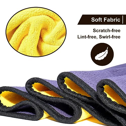 UCINNOVATE 1 Pack Car Drying Towel Extra Large, 63 x 23 Inch, Car SUV Truck Boat Drying with Mesh Pouch, 5X Water-Absorption, Lint and Scratch-Free, for Car Detailing Cleaning