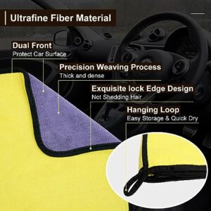 UCINNOVATE 1 Pack Car Drying Towel Extra Large, 63 x 23 Inch, Car SUV Truck Boat Drying with Mesh Pouch, 5X Water-Absorption, Lint and Scratch-Free, for Car Detailing Cleaning