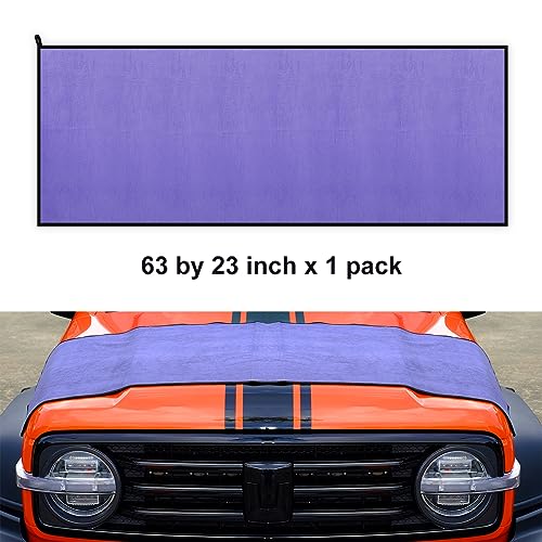 UCINNOVATE 1 Pack Car Drying Towel Extra Large, 63 x 23 Inch, Car SUV Truck Boat Drying with Mesh Pouch, 5X Water-Absorption, Lint and Scratch-Free, for Car Detailing Cleaning