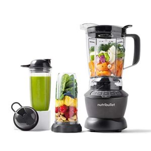 NutriBullet ZNBF30500Z Blender Combo 1200 Watt, 1200W, Dark Gray & Blender 64 oz Pitcher