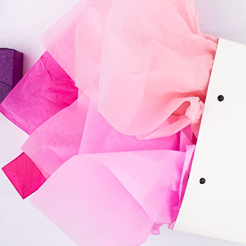 60 Sheets Gift Tissue Paper Bulk,20" x 14",Tissue Paper for Gift Bags,DIY and Crafts,Gift Wrapping Tissue Paper for Valentine's Day Mother's Day Birthday Wedding Baby Shower, 3 Colors (Pink)