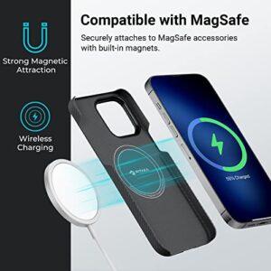 PITAKA Case for iPhone 14 Pro Max Compatible with MagSafe, MagEZ Slim & Light, 6.7-inch with a Case-Less Touch Feeling, 600D Aramid Fiber Made [ 3 - Black/Grey(Twill)]