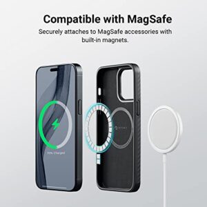 PITAKA Case for iPhone 14 Pro, 6.1 Inch, Military Grade iPhone 14 Pro Protective Case, Compatible with MagSafe [MagEZ Case Pro 3] 1500D Aramid Fiber, Black/Grey (Twill)