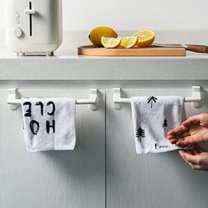 Modern Kitchen Over Cabinet Plastic Towel Bar Rack, Hang on Inside or Outside of Doors, Storage and Organization for Hand and Dish Towels, Rag(1pcs)