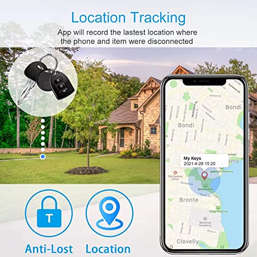 4 Pack Bluetooth Anti-Lost Device Smart Item Locator Alarm Tracker Wallet Mobile Phone Two-Way Voice pet Elderly Anti-Lost Device Key Chain