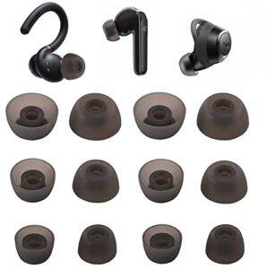 replacement ear tips eartips ear plug ear gels compatible with soundcore sport x10 /liberty 3 pro/air 2 pro/life p3i,jnsa silicone ear tip replacement for anker earphone,s/m/l 6 pairs,black