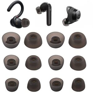 Replacement Ear Tips Eartips Ear Plug Ear Gels Compatible with Soundcore Sport X10 /Liberty 3 Pro/Air 2 Pro/Life P3i,JNSA Silicone Ear Tip Replacement for Anker Earphone,S/M/L 6 Pairs,Black