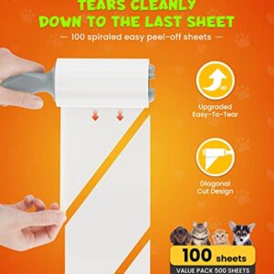 KONIZY Lint Rollers for Pet Hair Extra Sticky, 500 Sheets Mega Value Set Roller with 2 Upgraded Handles, 5 Portable Remover Clothes, Furniture, Carpet, Dog & Cat Removal