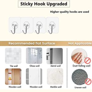 Speusurea 4 Pack White and Gray Wall Hanging Storage Bag Bathroom Closet Hanging Organizer Bag Waterproof Storage Basket with Sticky Hook Contton Linen Over The Door Hanging Organizer Box Pocket