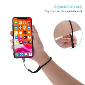 Cobee Cell Phone Lanyard, 2 Pcs Phone Neck Lanyard + 2 Pcs Phone Wrist Lanyard Strap + 6 Pcs Phone Tether Patches, Nylon Crossboby Lanyard, Nylon Wrist Straps, PVC Phone Patch with Metal Ring