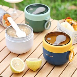 GTHFINE for Hot Food, 21oz Stainless Steel Lunch Box, Food for Hot Food for Adults for Leakproof Thermal Food Jar for School Office Picnic Travel for Soup with Foldable Spoon (4pcs)