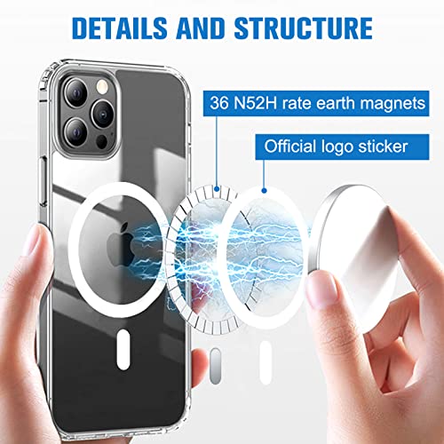 Cuniadwne 3 PCS Magnetic Sticker for Mag Safe Wireless Chager & Accessories, Strong Universal Magnet Ring Sticker for Any Smart Phone (White)