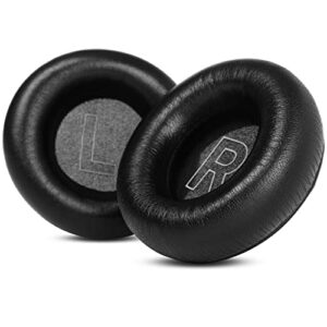yunyiyi sheepskin leather earpads replacement ear cushions compatible with bang & olufsen beoplay h9 3rd gen wireless headset (not compatible b&o beoplay h9) memory foam earmuffs ear cups (black)