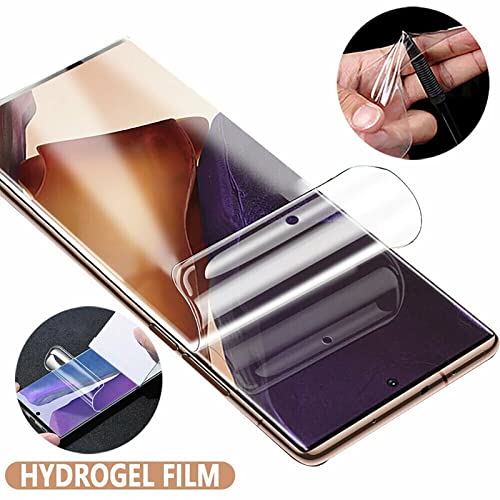 3 Pack Hydrogel Film For Samsung Galaxy Note 20 Ultra Transparent Soft TPU Screen Protector Compatible with Samsung Galaxy Note 20 Ultra, High Sensitivity Protective Film (Not Tempered Film)