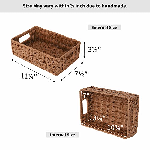 GRANNY SAYS Bundle of 1-Pack Jumbo Woven Storage Baskets & 2-Pack Small Shelf Storage Baskets