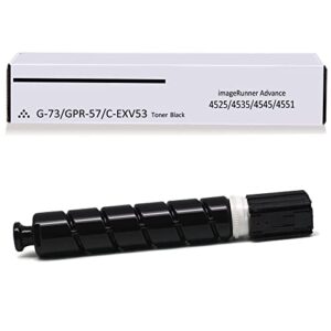 gpr57 gpr-57 remanfactured 0473c003 black toner cartridge replacement for canon imagerunner advance 4525i 4535i 4545i (black,42100 pages)