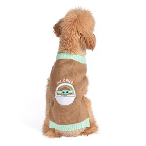star wars for pets the mandalorian dog sweater, medium (m) | the mandalorian & grogu sweater for dogs | star wars pet apparel, star wars sweater for dogs