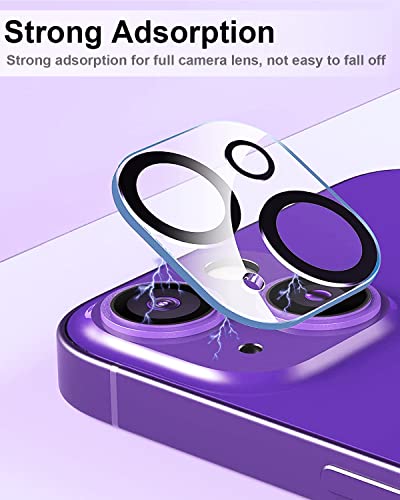 POROLIR [3 Pack Compatible for iPhone 14 Plus ＆ iPhone 14 Camera Lens Protector 9H Tempered Glass, Anti-Scratch, Ultra HD, Case Friendly Camera Covers for iPhone 14 6.1" and iPhone 14 Plus 6.7"