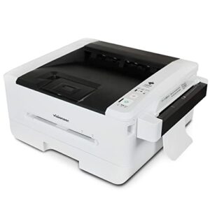 visioneer rabbit pc30dwn laser printer/copy machine, usb office printer and copier for pc and mac, 30 ppm, sheetfed 250 page automatic document feeder (adf), white