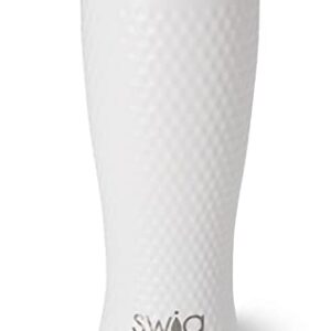 Swig Life 20oz Pilsner Tumbler, Stainless Steel Double Wall Travel Tumbler with Lid, Dishwasher Safe, Triple Insulated Thermos for Hot or Cold Drinks in Golf Partee Print with Golf Ball Textured Frame