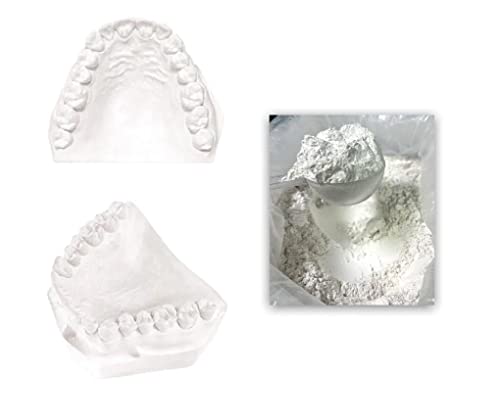 White Dental Lab Plaster with Scoop for Dental Cast Fabrication, Dental Study Model, Casting Replicas - 5 lb. Dental Plaster White Type II Regular Set Model Stones Used in Dental Lab, Arts and Crafts