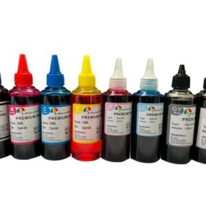 Inkpro 8x100ml Refill Ink for Canon PIXMA PRO-100 Wide-Format Printer CLI-42, Black Cyan Magenta Yellow LC LM Gray LGR, 100 ml