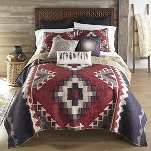 Donna Sharp Throw Pillow - Mojave Red Southwest Decorative Throw Pillow with Feather Pattern - Rectangle