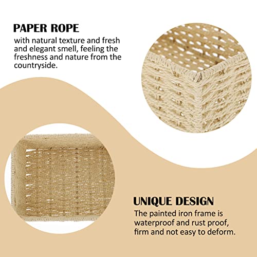 Woven Storage Basket Woven Storage Bins Rattan Storage Basket Baskets Square Storage Basket