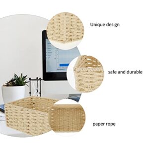 Woven Storage Basket Woven Storage Bins Rattan Storage Basket Baskets Square Storage Basket