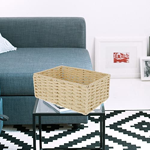 Woven Storage Basket Woven Storage Bins Rattan Storage Basket Baskets Square Storage Basket