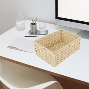 Woven Storage Basket Woven Storage Bins Rattan Storage Basket Baskets Square Storage Basket