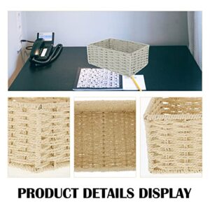 Woven Storage Basket Woven Storage Bins Rattan Storage Basket Baskets Square Storage Basket