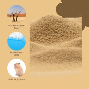 (12lb Bag) Hamster or Gerbil Bathing Sand Litter- All Natural Dry Desert Sand