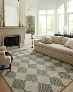 chris loves julia x loloi francis collection fra-01 spa / granite 5'-0" x 7'-6" area rug