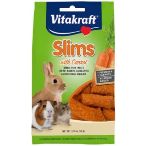 vitakraft slims with carrot rabbit treats, 1.76 oz.