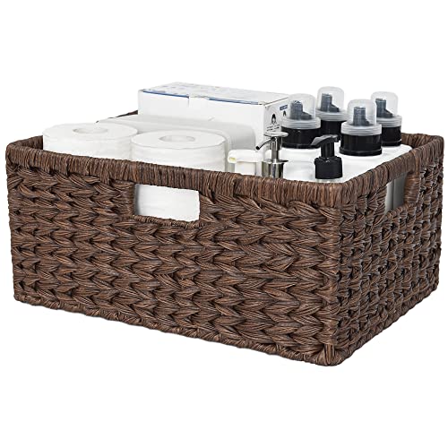 GRANNY SAYS Bundle of 3 Sets Wicker Storage Baskets for Organizing Home